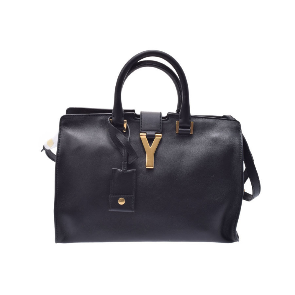 Saint Laurent Y Line Handbag Black Calfskin Strap LAURENNT
